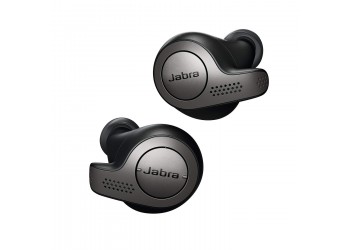 Jabra Elite 65t Alexa with True Wireless Bluetooth Earbud Charging Case - Titanium Black