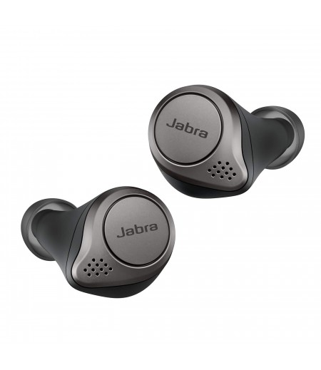 Jabra Elite 75t True Wireless Bluetooth Earbuds, 28 Hours Battery, Voice Assistant Enabled, Designed in Denmark - Titanium Black