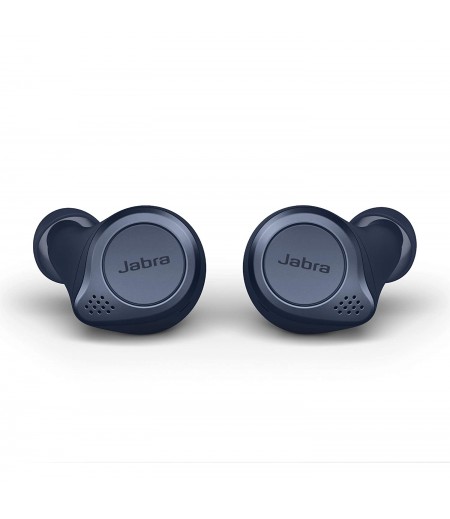 Jabra Elite Active 75t Earbuds, Alexa Enabled,  Compact, Waterproof, dust and sweat resistant, True Wireless Earbuds with Charging Case - Navy