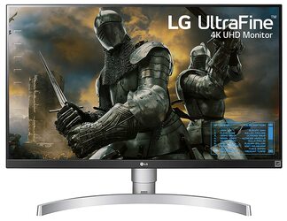 LG 27 inch 4K-UHD (3840 x 2160) HDR 10 Monitor (Gaming & Design) with IPS Panel, HDMI x 2, Display Port, AMD Freesync, Height Adjust & Pivot  - 27UK650 (White)