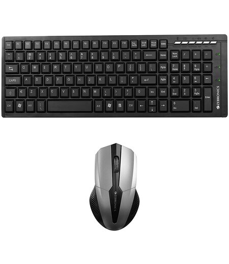 Zebronics Judwaa-580 Standard Keyboard and Mouse Combo (Black)