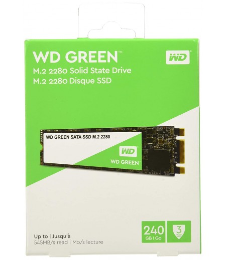 Western Digital WD Green m.2 SSD, 550MB/s R, 3 Y Warranty, 240GB
