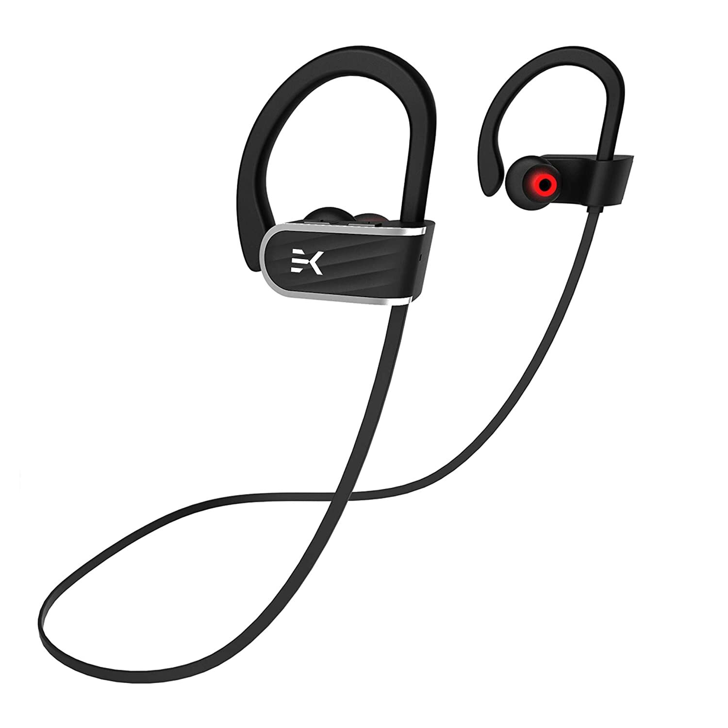 Klef X2 Wireless Bluetooth Headphones/Headset/Earphones with HD Quality Sound, Long Battery Life, Handsfree Mic and Free Travel Pouch/Carry Case (Black) | Waterproof Headphone - Rated IPX 7-M000000000387 www.mysocially.com