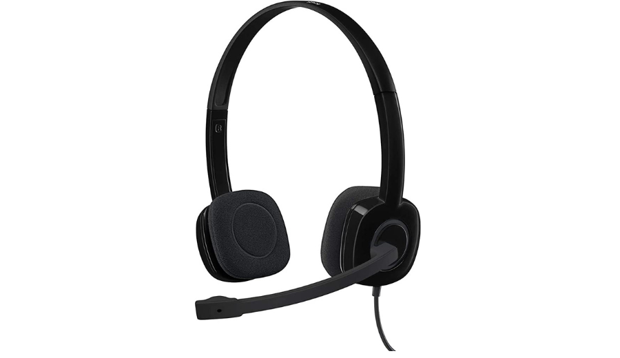 LOGITECH H151 WIRED ON-EAR HEADPHONES WITH MIC (BLACK) REVIEW