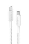 Anker Cable 322 USB-C to USB-C (6 ft. Braided)  A81F6H21 - White-M00000001560