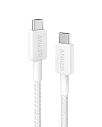 Anker Cable 322 USB-C to USB-C (6 ft. Braided)  A81F6H21 - White
