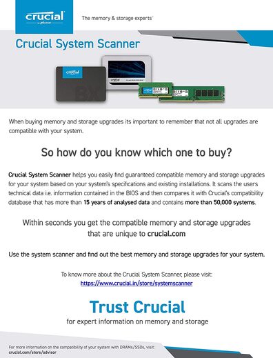 Crucial BX500 480GB 3D NAND SATA 2.5-inch Solid State Drive (SSD) 3 years Warranty