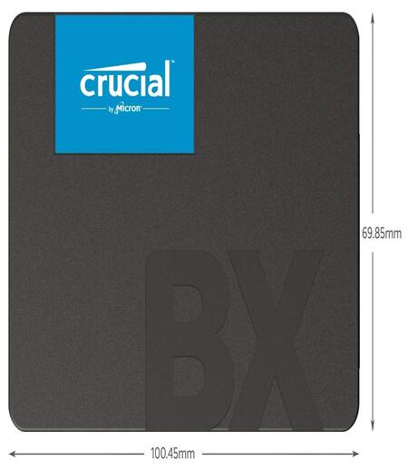 Crucial BX500 2TB 3D NAND SATA 2.5-inch Solid State Drive (SSD) 3 years Warranty