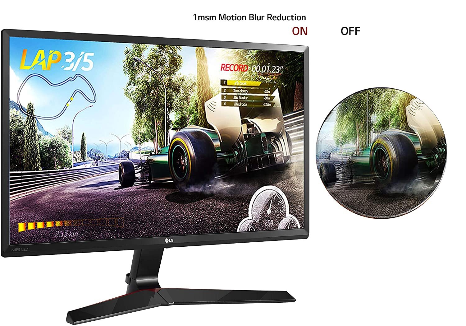LG 60.96 cm (24 inch) Gaming Monitor - 1ms, 75Hz, AMD Freesync, Full HD, IPS Panel with VGA, HDMI, Display Port, 24MP59G (Black)
