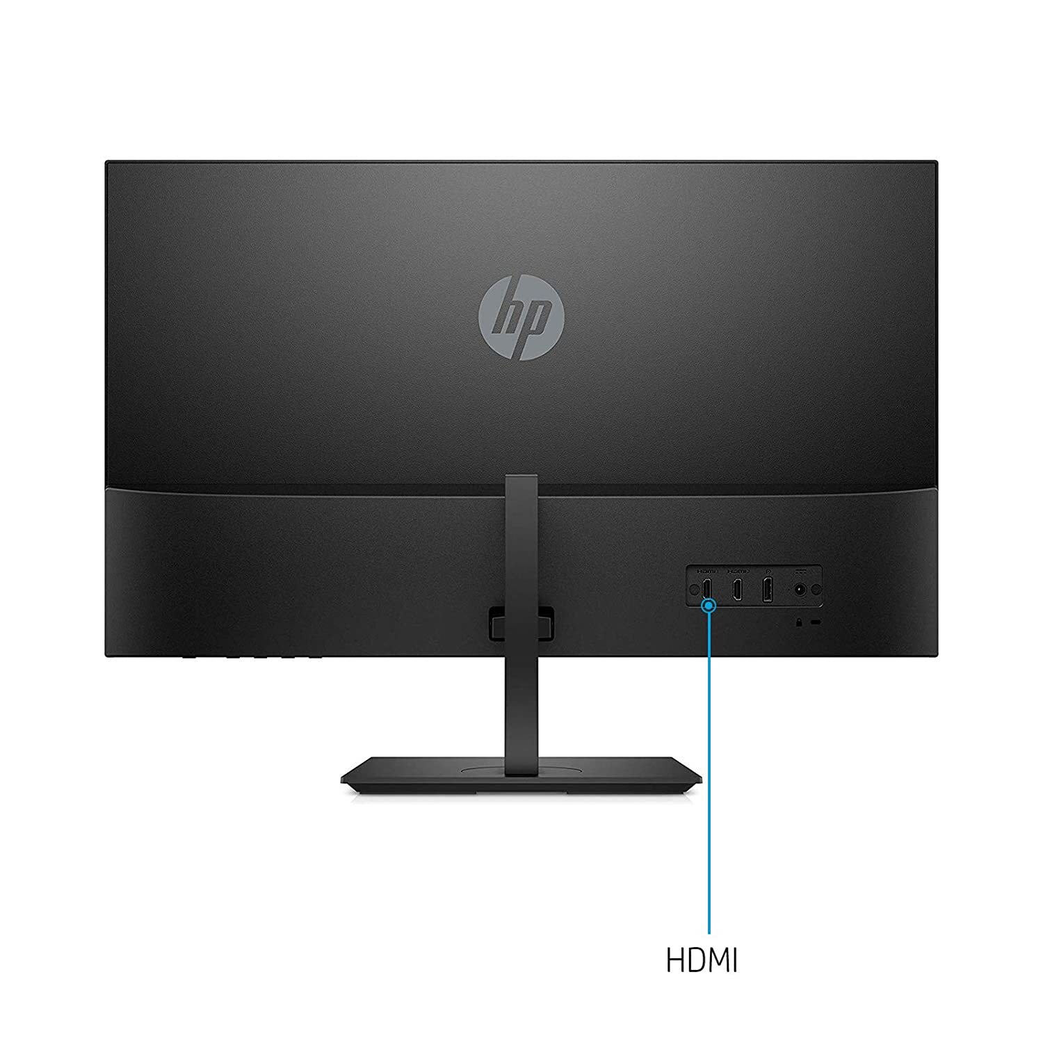 HP 27f 27-inch 4K-UHD (3840 x 2160) Height Adjustable IPS Monitor with HDMI x 2, DisplayPort x 1, AMD Free Sync, 300 nits - 5ZP66AA (Black)