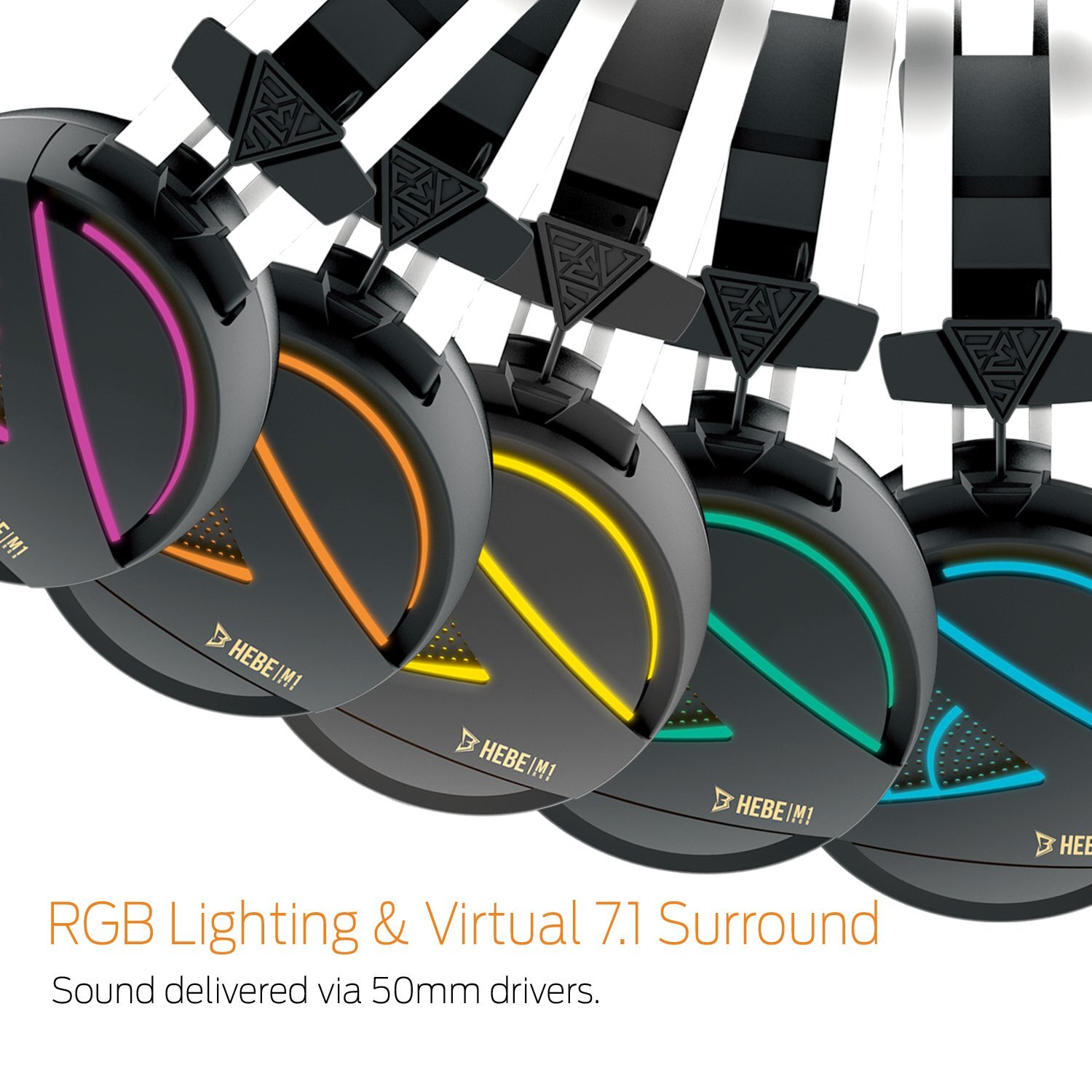 GAMDIAS Hebe M1 RGB 7.1 Virtual Surround Sound Gaming Headset
