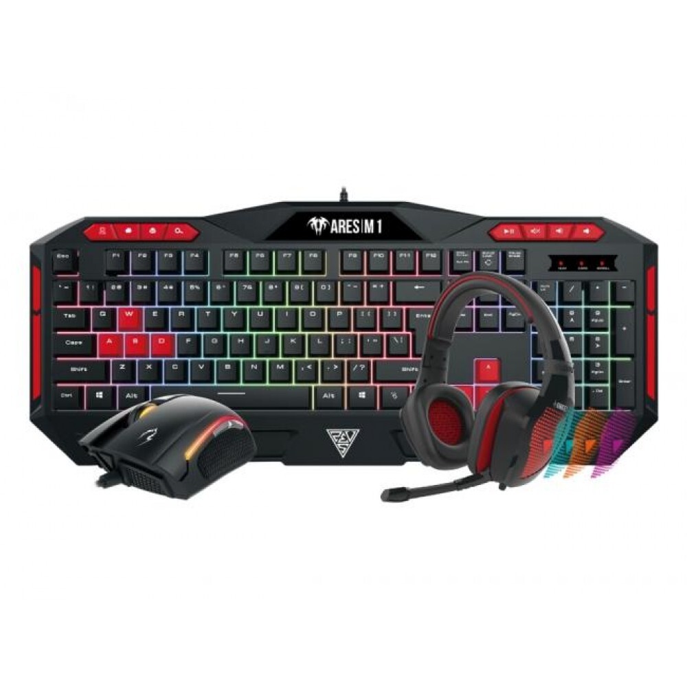 Gamdias Poseidon 4in One Gaming Combo (KB+Mouse+Headset+Pad)