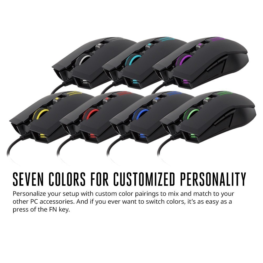 CoolerMaster Devastator Gaming 3 Keyboard and Mouse Combo with 7 Colour LED Backlit Option, Black