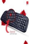 iBall Wintop Soft Key Keyboard and Mouse Combo with Water Resistant Design, Black