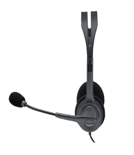 Logitech H111 Wired Headset  (Grey, On the Ear)