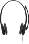 Logitech H151 Wired Headset  (Black, On the Ear)