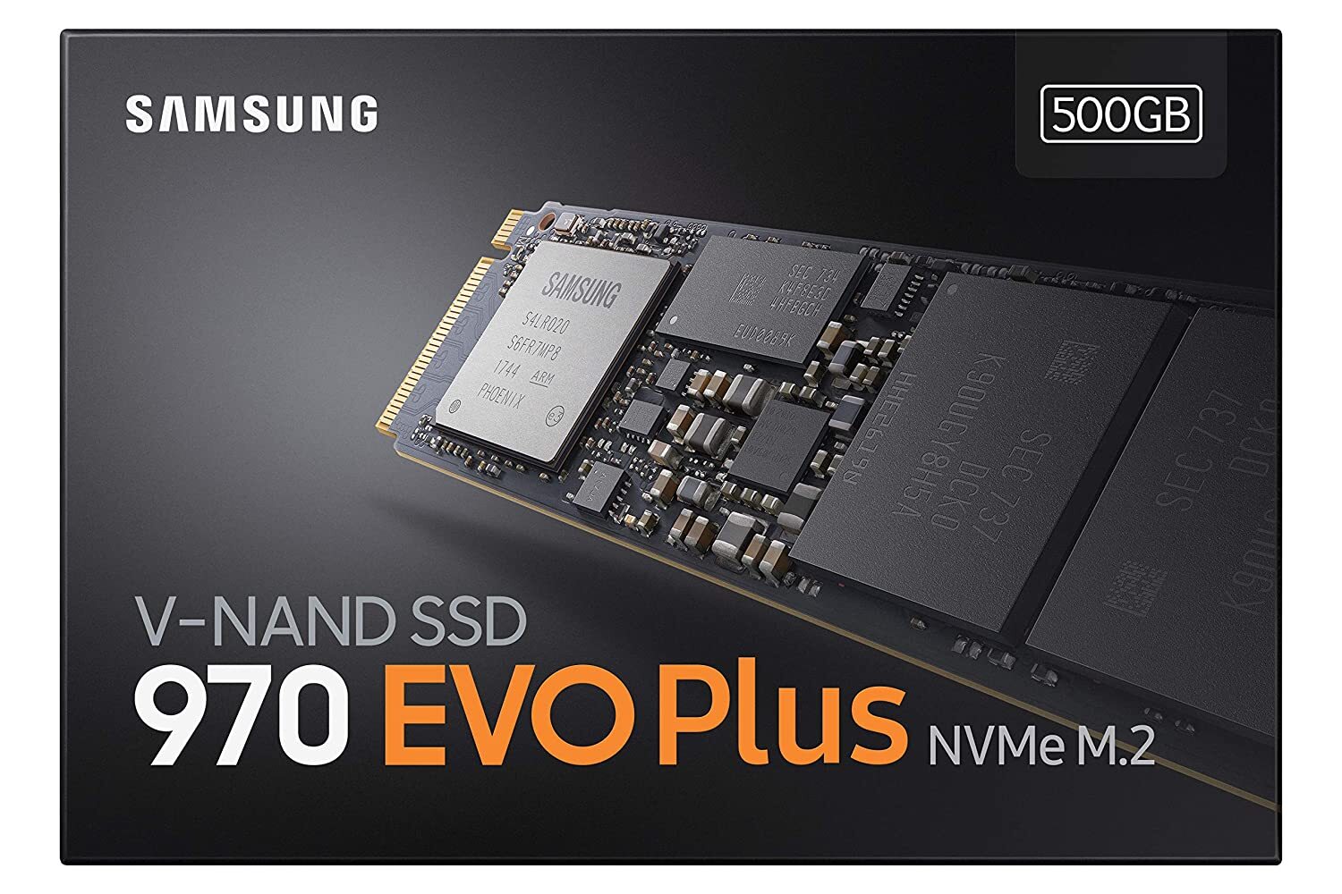 Samsung 970 EVO Plus 500GB PCIe NVMe M.2 (2280) Internal Solid State Drive (SSD) (MZ-V7S500)