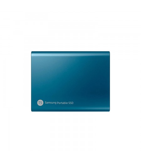 Samsung T5 500GB Up to 540MB/s USB 3.1 Gen 2 (10Gbps, Type-C) External Solid State Drive (Portable SSD) Alluring Blue (MU-PA500B)