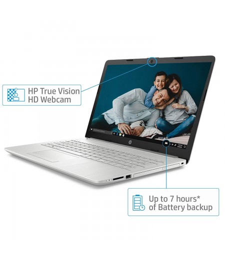 HP 15 Core i3 7th gen 15.6-inch Laptop (4GB/1TB HDD/Windows 10 Home/Natural Silver/2.04 kg), 15-DA0326TU