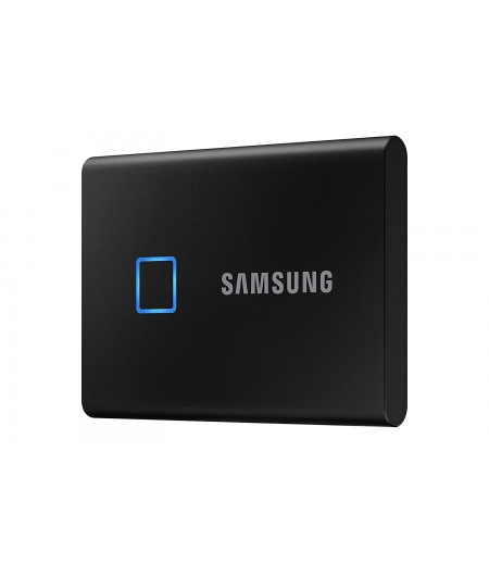 Samsung T7 Touch 500GB Up to 1,050MB/s USB 3.2 Gen 2 (10Gbps, Type-C) External Solid State Drive (Portable SSD) Black (MU-PC500K)