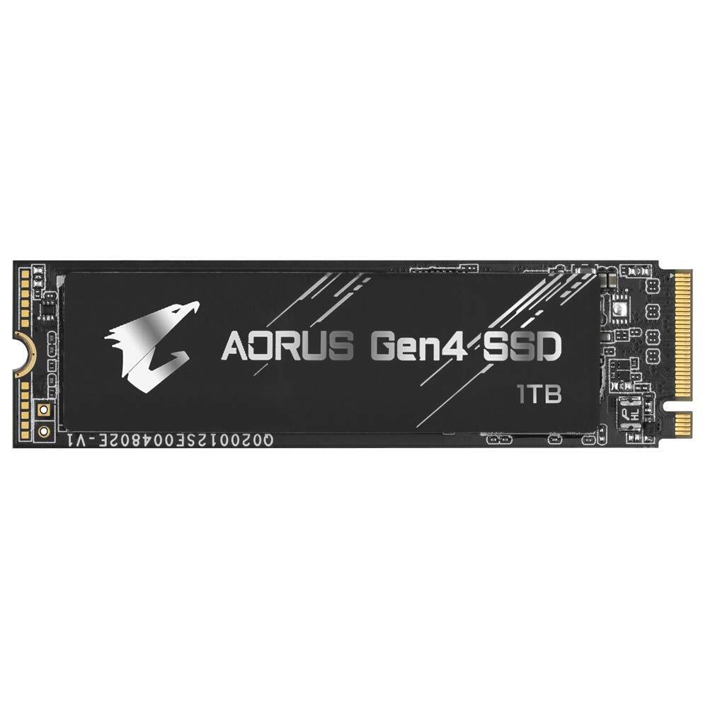 Gigabyte AORUS NVMe Gen4 M.2 1TB PCI-Express 4.0 Interface High Performance Gaming, 3D TLC NAND, External DDR Cache Buffer, SSD GP-AG41TB