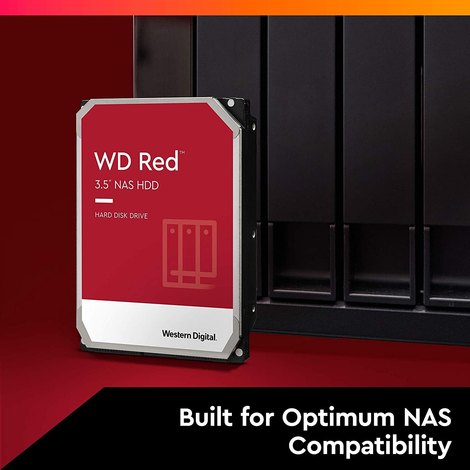 Western Digital WD Red 2TB NAS Internal Hard Drive - 5400 RPM Class, SATA 6 GB/S, 256MB Cache, 3.5"