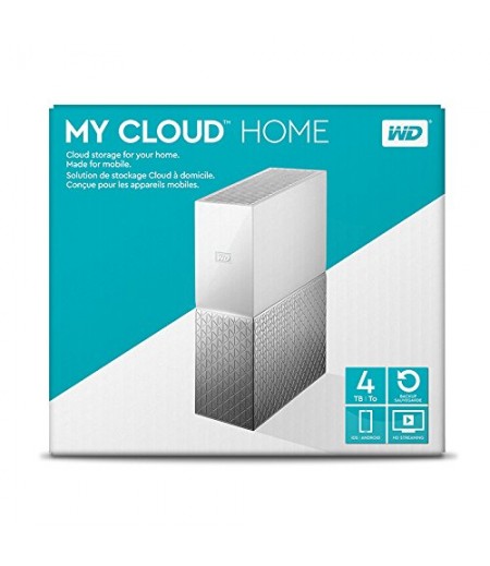 WD My Cloud Home WDBVXC0040HWT-BESN 4TB Network Attached Storage (White) Personal Cloud