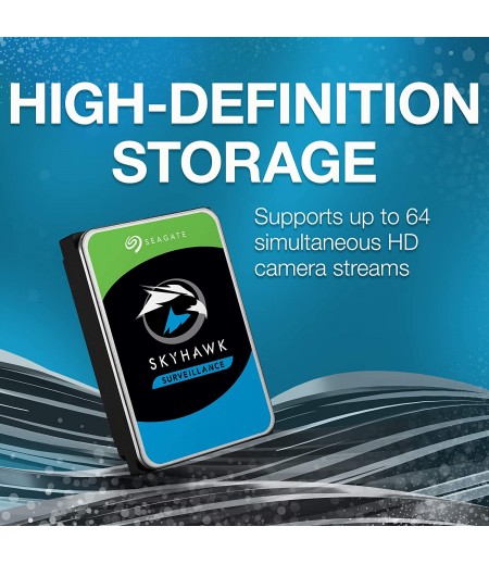 Seagate SkyHawk 6TB Surveillance Hard Drive SATA 6Gb/s 128MB Cache Internal Drive, 3.5 Inch (ST6000VX0023)