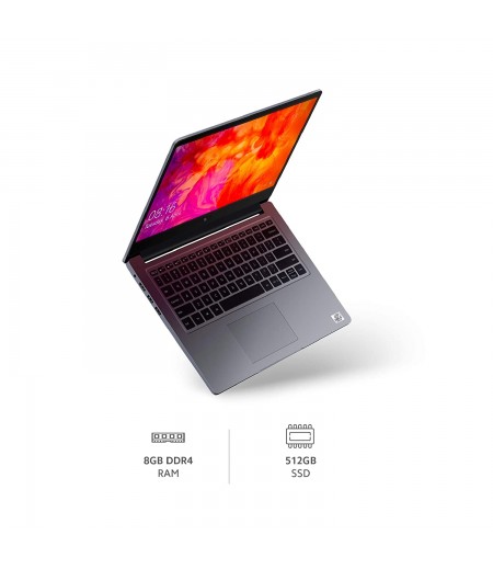 Mi Notebook 14 Intel Core i5-10210U 10th Gen Thin and Light Laptop(8GB/512GB SSD/Windows 10/Nvidia MX250 2GB Graphics/Silver/1.5Kg), XMA1901-DG+Webcam