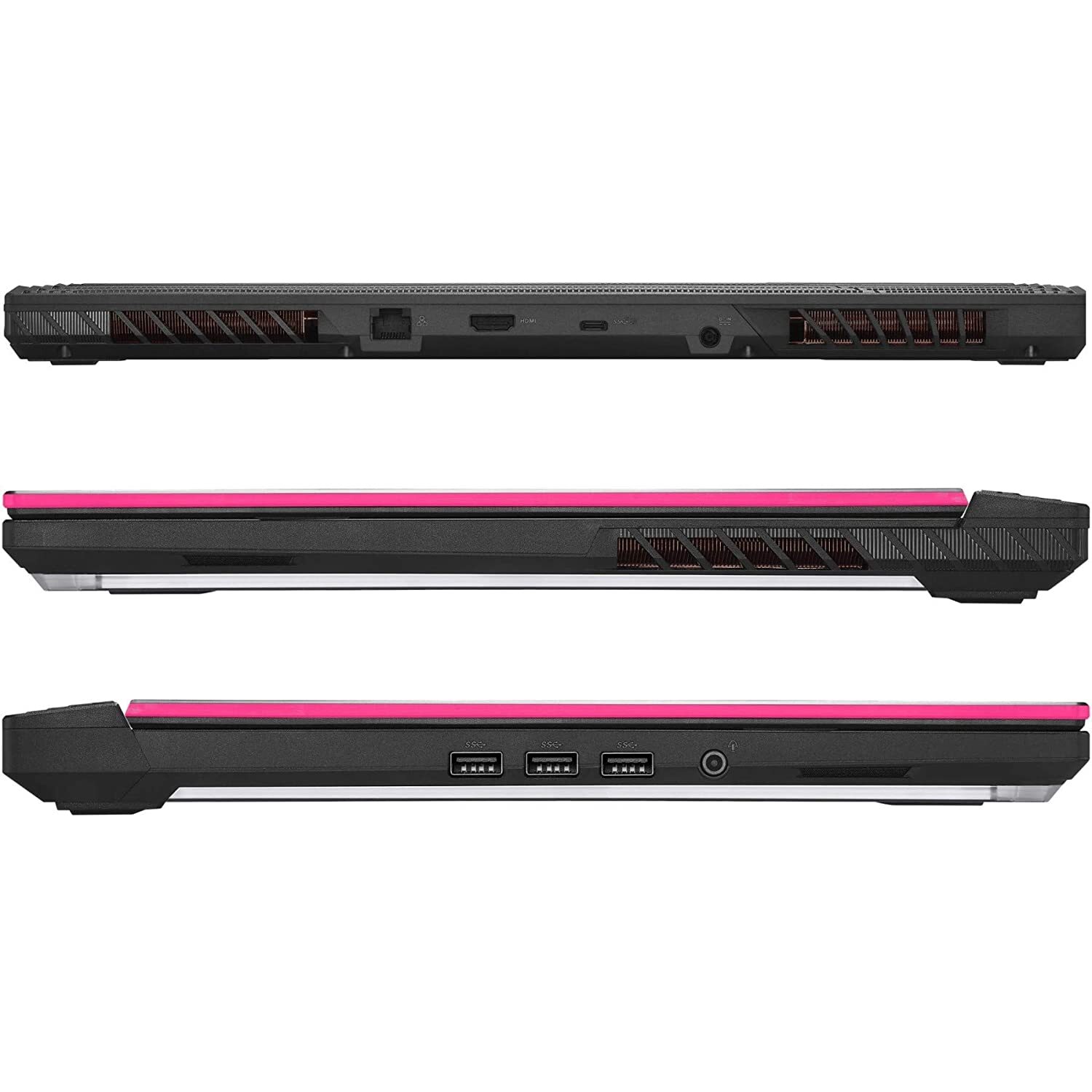 Asus Gaming Laptop ROG Strix G15 i7-10750H(8 Gb Ram,1T SSD,15.6 FHD-144hz,GTX1650Ti-4GB,RGB Backlit,WIFI6,WIN10,,Electro Punk),G512LI-HN179T