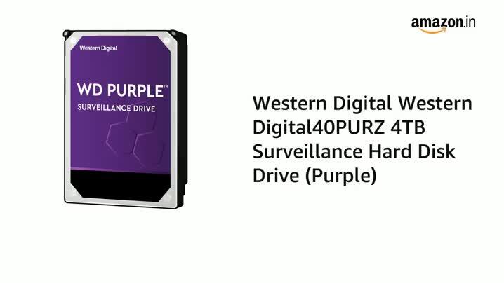Western Digital Western Digital40PURZ 4TB Surveillance Hard Disk Drive (Purple)