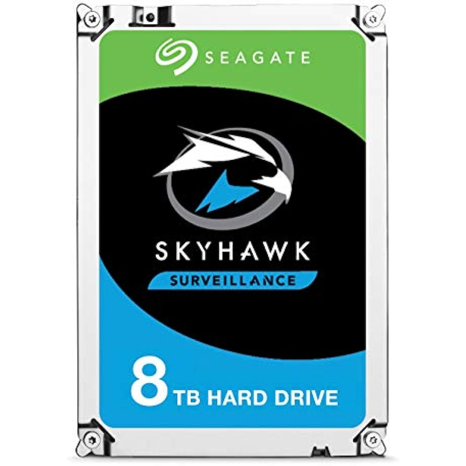 Seagate Skyhawk 8TB Surveillance Internal Hard Drive HDD – 3.5 Inch SATA 6Gb/s 256MB Cache for DVR NVR Security Camera System with Drive Health Management (ST8000VX0022)