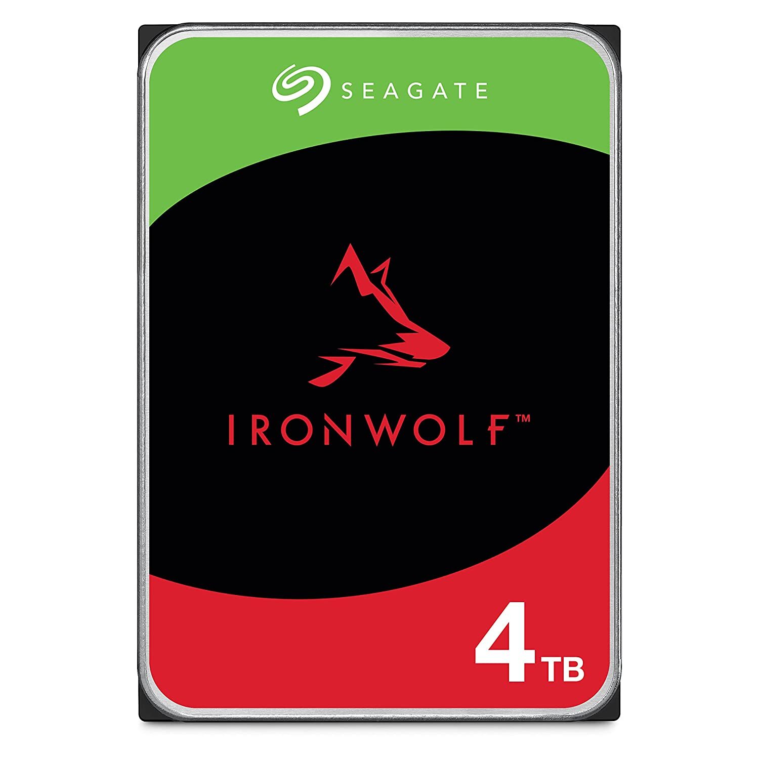 Seagate IronWolf 3.5 Inches SATA 6 Gb/s 5900 RPM 64 MB Cache 4 TB NAS Internal Hard Drive HDD for RAID Network Attached Storage (ST4000VN008)