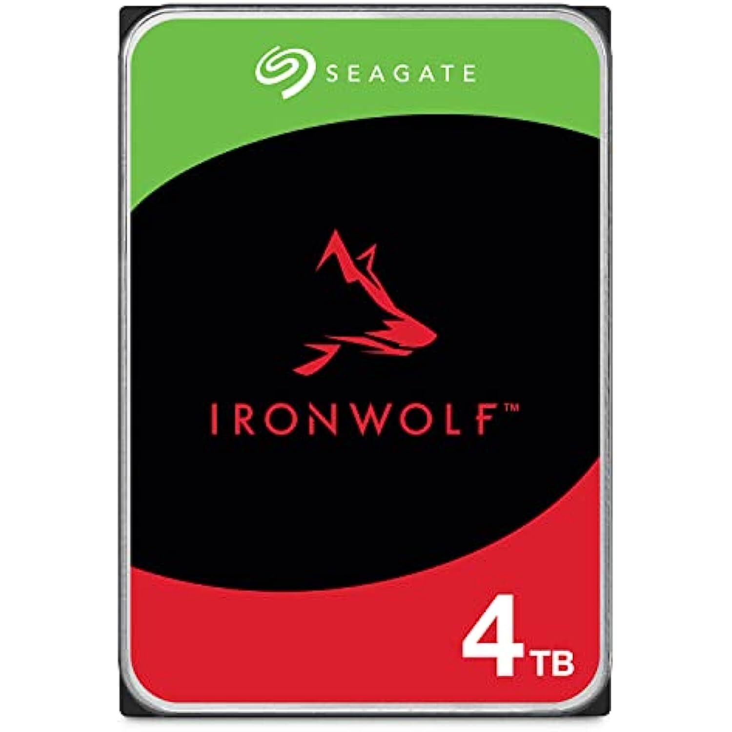 Seagate IronWolf 3.5 Inches SATA 6 Gb/s 5900 RPM 64 MB Cache 4 TB NAS Internal Hard Drive HDD for RAID Network Attached Storage (ST4000VN008)