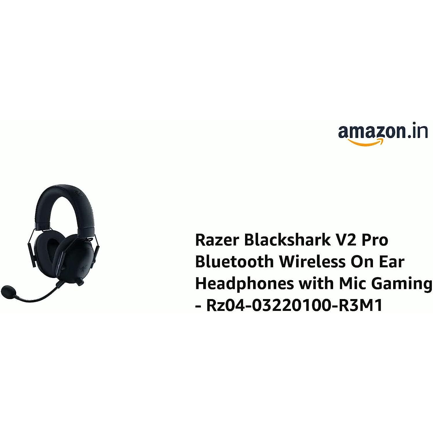 Razer BlackShark V2 Pro Wireless Gaming On Ear Headset - Black | THX 7.1 Spatial Surround Sound - 50mm Drivers - Detachable Mic - for PC, PS5, PS4, Switch - RZ04-03220100-R3M1