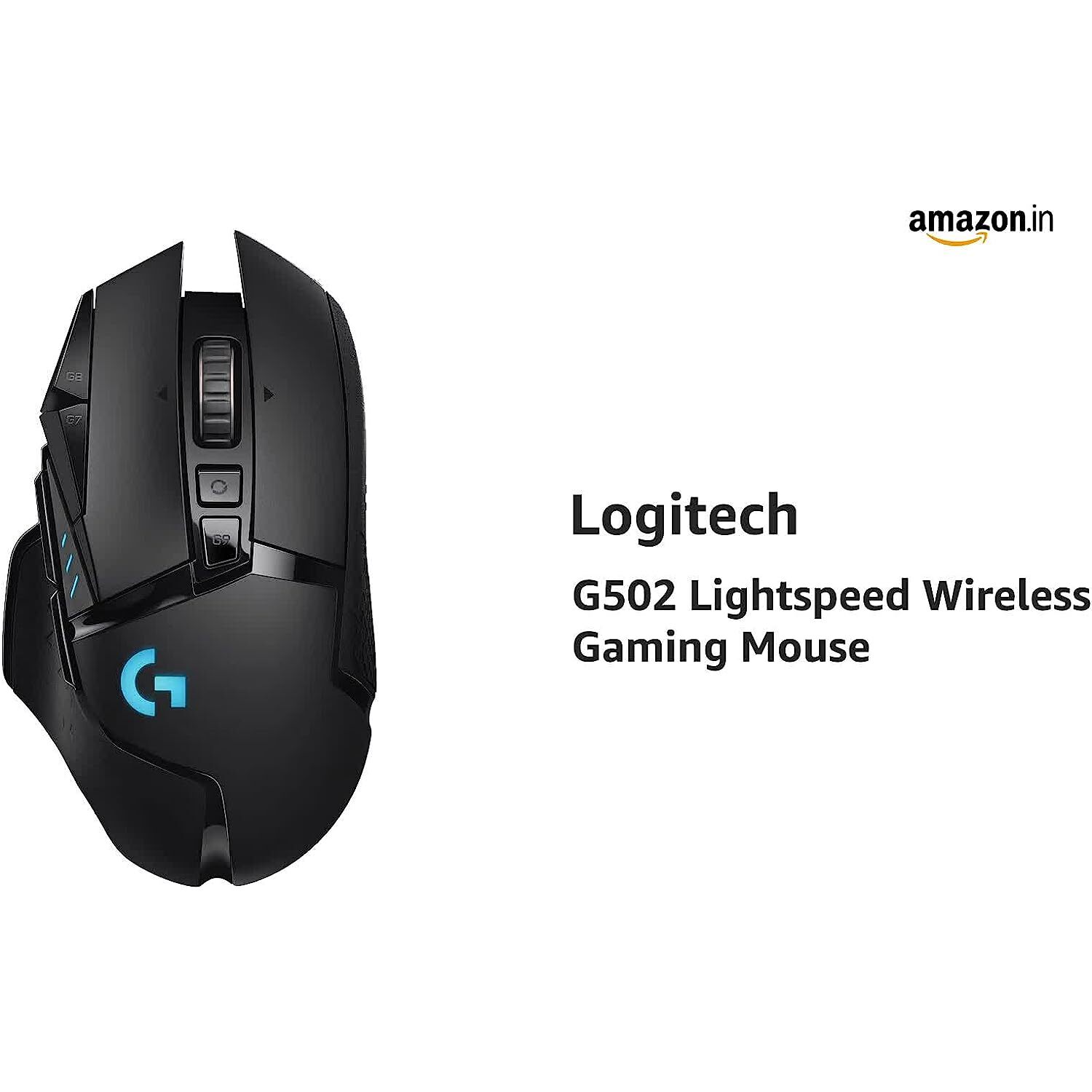Logitech G502 Hero High Performance Wired Gaming Mouse, Hero 25K Sensor, 25,600 DPI, RGB, Adjustable Weights, 11 Programmable Buttons, On-Board Memory, PC/Mac - Black