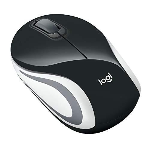 Logitech M187 Ultra Portable Wireless Mouse, 2.4 GHz with USB Receiver, 1000 DPI Optical Tracking, 3-Buttons, PC/Mac/Laptop - Black