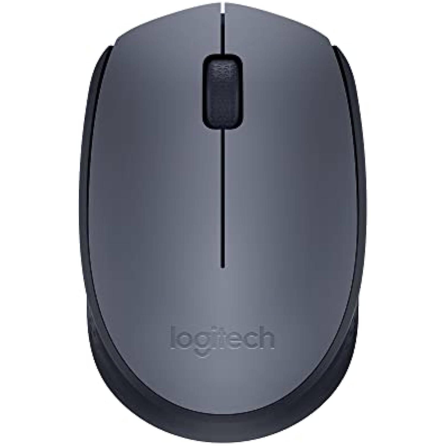 Logitech M170 Wireless Mouse, 2.4 GHz with USB Mini Receiver, Optical Tracking, 12-Months Battery Life, Ambidextrous PC/Mac/Laptop - Grey/Black