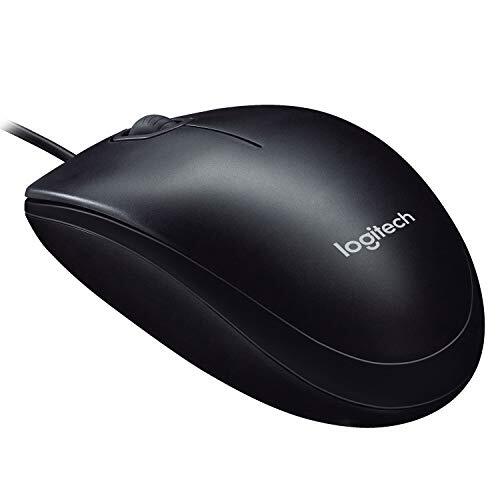 Logitech M90 Wired USB Mouse, 3 yr Warranty, 1000 DPI Optical Tracking, Ambidextrous PC/Mac/Laptop - Black