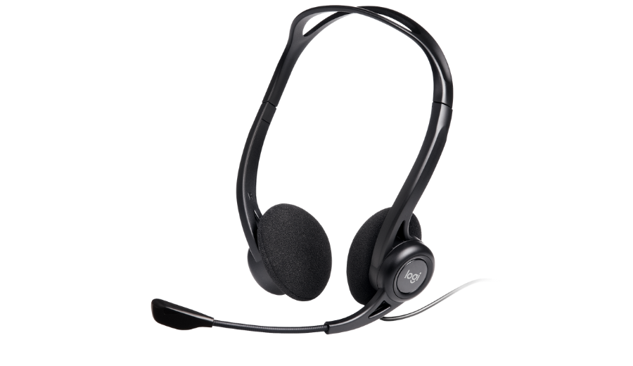 Logitech H370 USB Stereo Wired Over Ear Headphones with mic,in-Line Controls, Adjustable Headband, PC/Mac/Laptop - Black