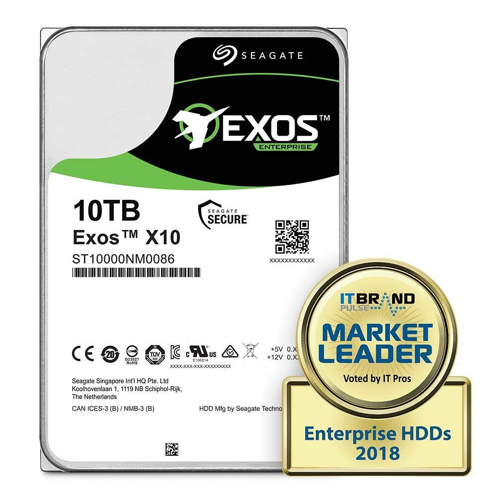 Seagate Exos x10 10TB SATA 6Gb/s 256MB Cache 3.5-Inch Enterprise Hard Drive-Frustration Free Packaging (ST10000NM0086)