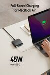 Anker 65W 4 Port GaN Fast Charger, PowerPort Atom III Slim Wall Charger, Patented PIQ 3.0 Technology with Dual Ports USB A & USB C (45W Max), for MacBook, Laptops, iPad Pro, iPhone, and More-M00000001428