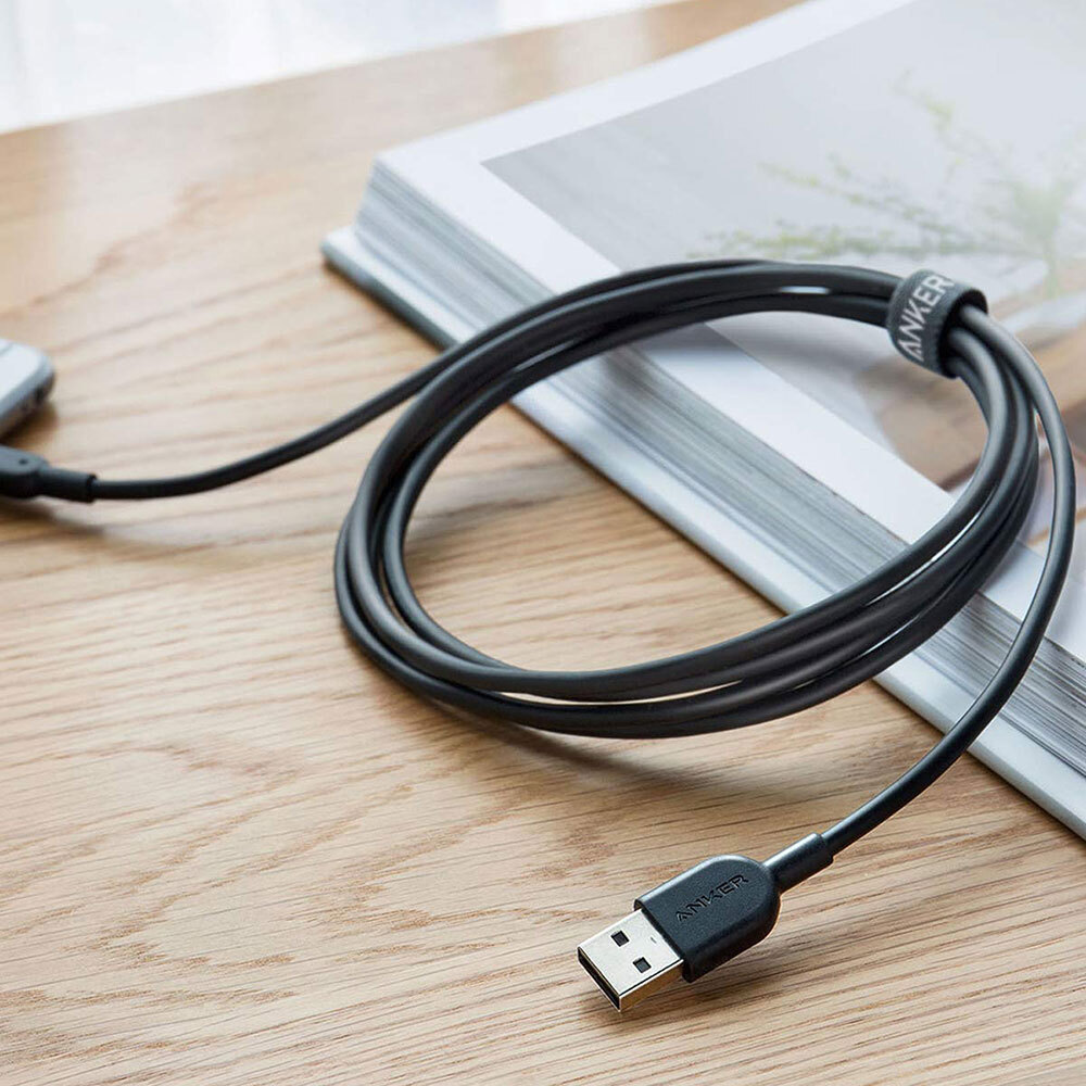 Anker PowerLine III Flow to Lightning Cable (6ft Flow) Black A8663H11