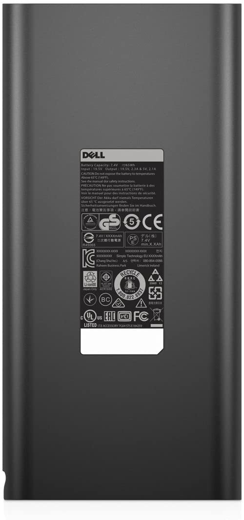 Dell PW7015M Power companion 1200mah-M000000000144 www.mysocially.com