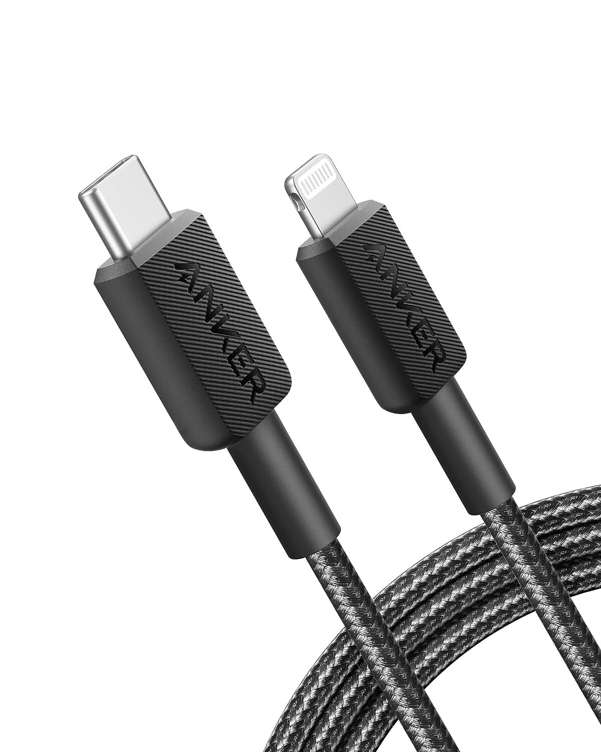 Anker Cable 322 USB-C to Lightning (3 ft. Braided) Black - A81B5H11-M00000001502