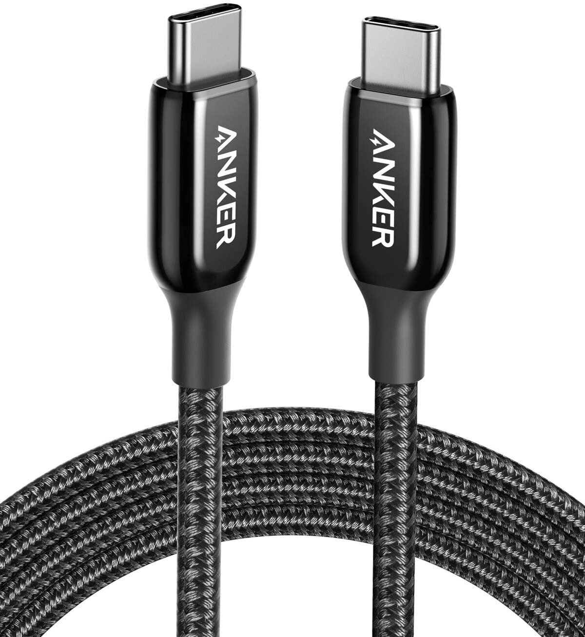 Anker Cable 310 USB-C to USB-C [6 ft. PVC] Black-A81E2011