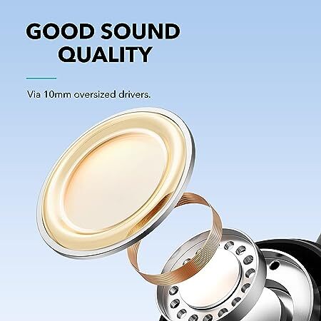 Soundcore by Anker Life P2i True Wireless Earbuds, AI-Enhanced Calls, 10mm Drivers, 2 EQ Modes, 28H Playtime with Fast Charging, Bluetooth 5.2, Easy-Pairing, Lightweight and Secure Fit, Button Control - Black