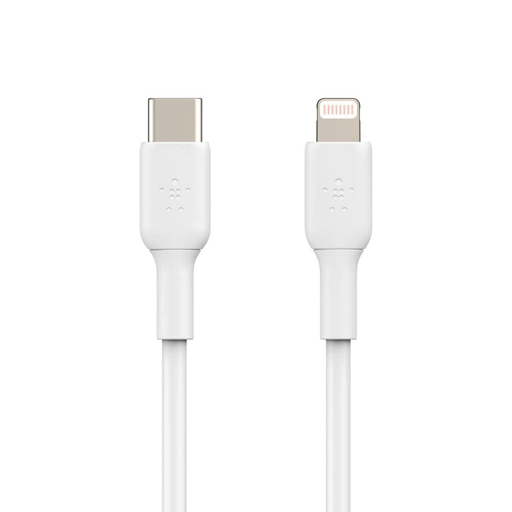 Belkin Apple Certified Lightning To Type C Cable, Fast Charging For Iphone, Ipad, Air Pods, 3.3 Feet (1 Meters) White