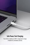 Belkin USB-C to USB-C Fast Charging PD supports up to 100W Charge and Sync Ultra Flexible Silicone, Double Nylon Braided Cable, USB-IF Certified 6.6 feet (2 meters) – White