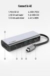 Belkin USB C Hub, 7-in-1 MultiPort Adapter Dock with 4K HDMI 1.4, USB-C PD 3.0, 2X USB-A 3.0 BC1.2, SD 3.0 Card Reader, Micro SD 3.0, 3.5 mm Audio in/Out for MacBook Pro,Air, iPad Pro, XPS and More